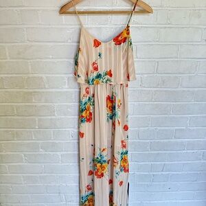 Topshop Cream Floral Dress